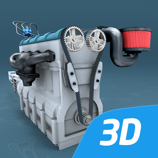 محرك أوتو رباعي الأشواط 3D